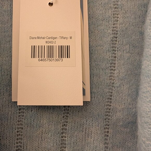 Petite Studio Diane Mohair Cardigan - Tiffany Blue - Medium - Picture 4 of 5